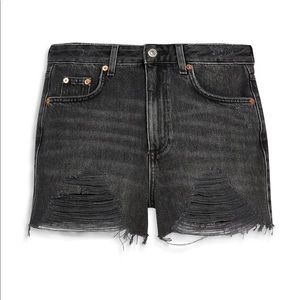 Topshop Ripped Denim Shorts